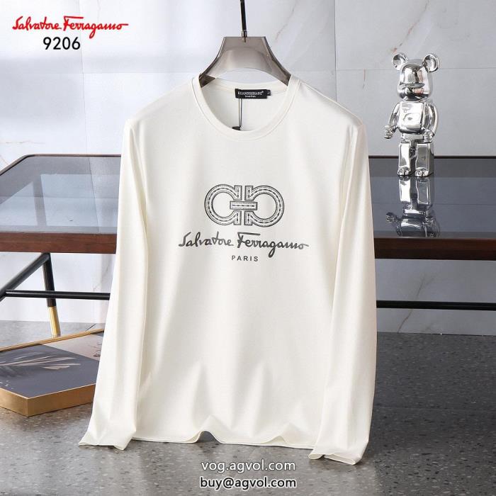 サルヴァトーレフェラガモ FERRAGAMOコピー 品 ブランド質感が上等長袖Tシャツ海外よりお届け　限定品心惹かれるスタイル_0_2
