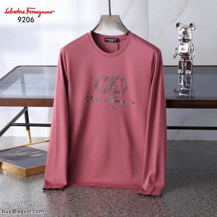 サルヴァトーレフェラガモ FERRAGAMOコピー 品 ブランド質感が上等長袖Tシャツ海外よりお届け　限定品心惹かれるスタイル_0_3