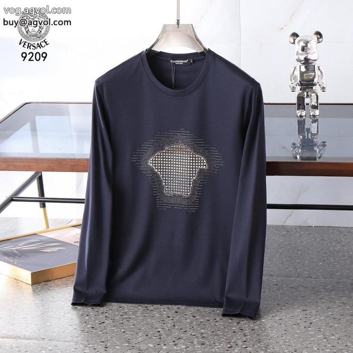 長袖TシャツヴェルサーチVERSACE着回し力抜群のシンプル季節をまたい新作アイテム激安 ブランド完璧_0_1