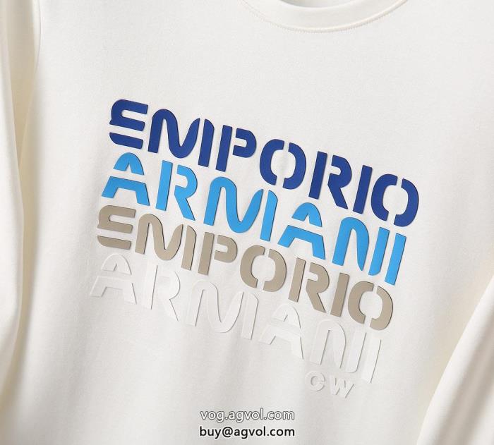高等材料偽物 ブランド 激安長袖Tシャツ切りっぱなしデザイン2022秋冬の流行りの新品アルマーニ ARMANI_0_0