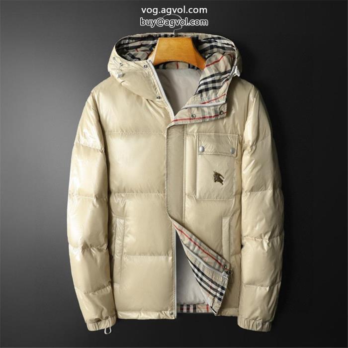 BURBERRYブランド 品 コピーシンプルなファッションの一枚ファッションに新しい色ダウンジャケット超火新モデル_0_2