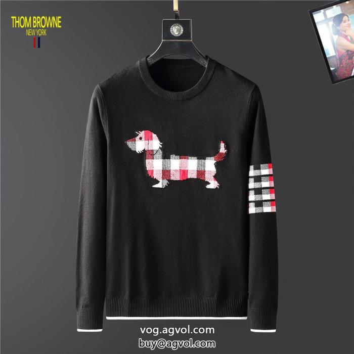 秋冬セーター最新☆大人気☆話題沸騰大人のこなれ感超火新モデルブランド レプリカTHOM BROWNE_0_4