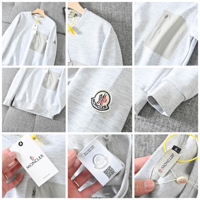 完璧ブランド 品 激安 通販クラシックスリーブの丸首パーカーです正規品保証22秋冬今すぐ欲しいモンクレール_0_0