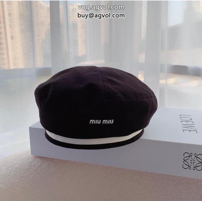 新しい帽子NEW素敵洗練された魅力が光るスーパー コピー 安心MIUMIU高等材料_0_2