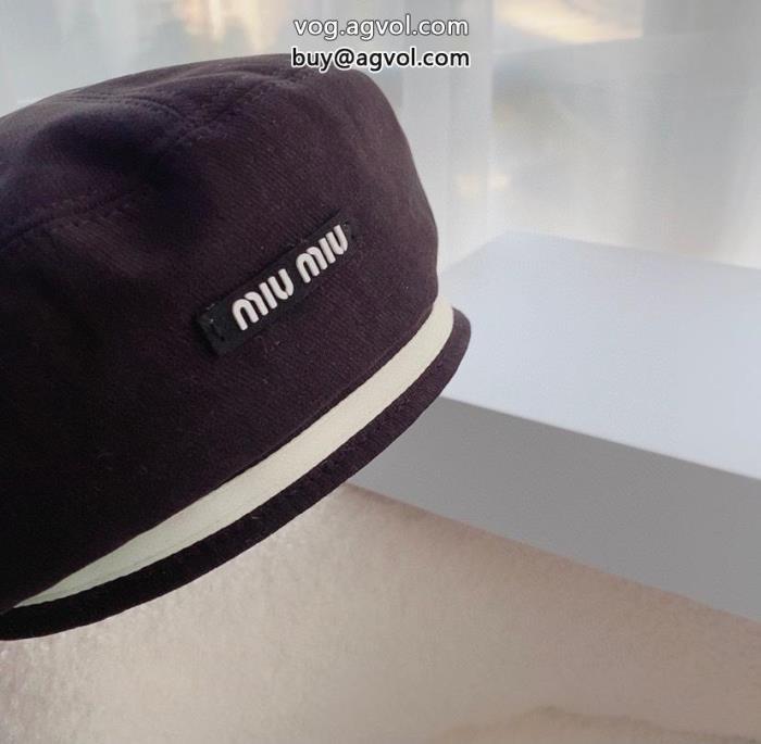 新しい帽子NEW素敵洗練された魅力が光るスーパー コピー 安心MIUMIU高等材料_0_3