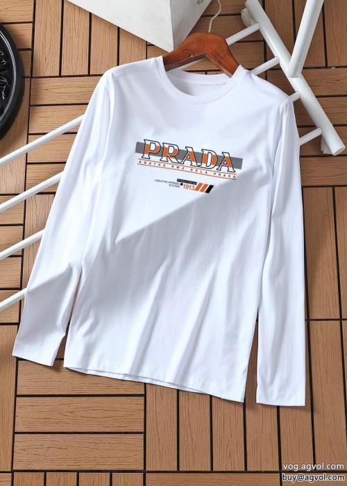 スーパー コピー 販売完売必須手持ち在庫あり海外セレブ愛用プラダ PRADA丸首の長袖very GOOD_0_1