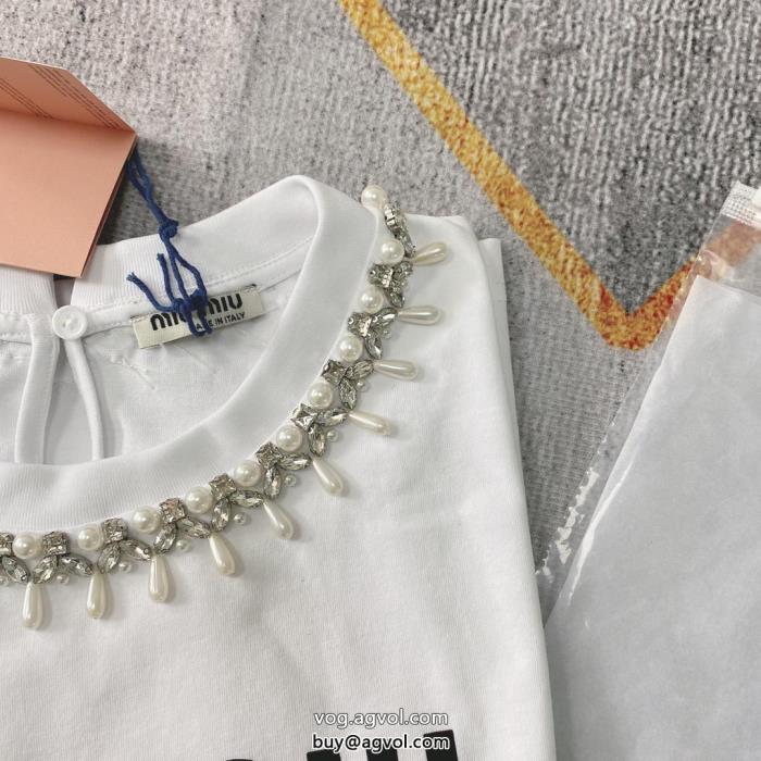 ミュウミュウ上等偽物 ブランド 激安リラックススタイルが実現快適な履き心地半袖Tシャツ_0_0