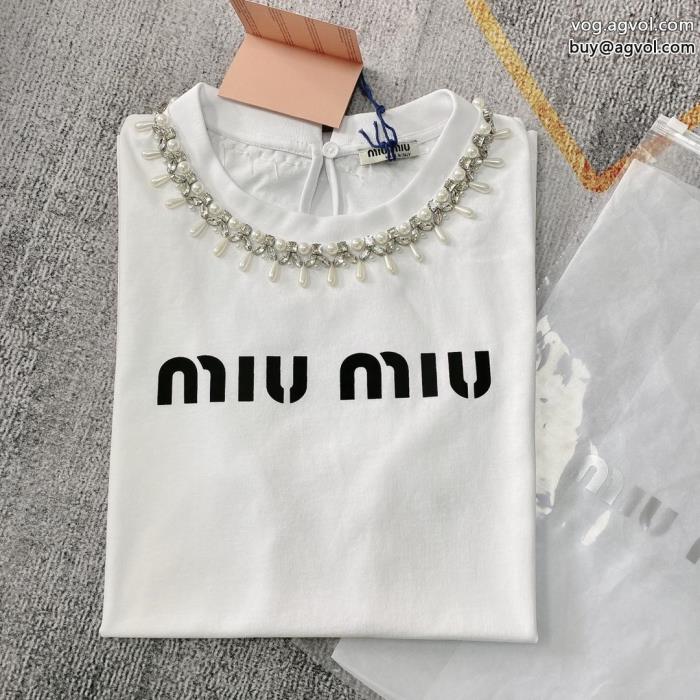 ミュウミュウ上等偽物 ブランド 激安リラックススタイルが実現快適な履き心地半袖Tシャツ_0_2