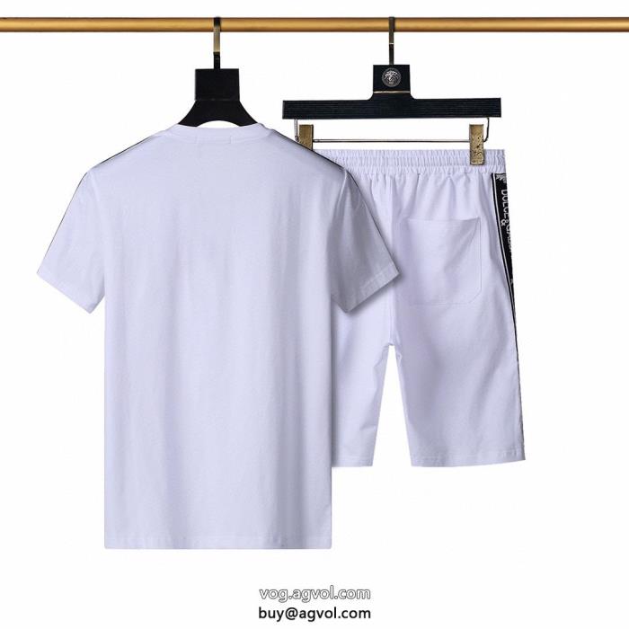 ブランド 激安 上等半袖TシャツセットDolce&Gabbanaおしゃれを楽しむ！完売前に_0_1