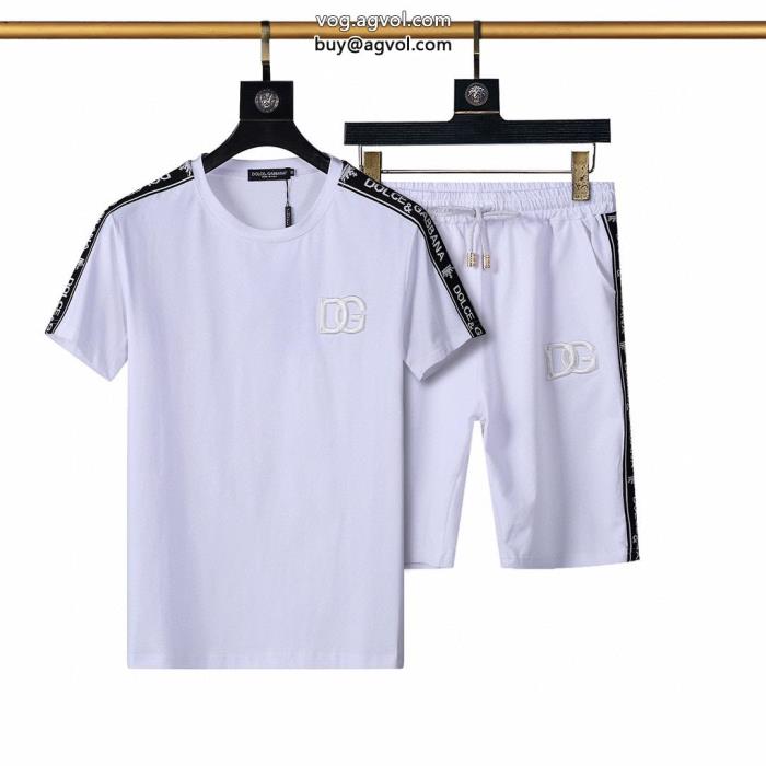 ブランド 激安 上等半袖TシャツセットDolce&Gabbanaおしゃれを楽しむ！完売前に_0_2