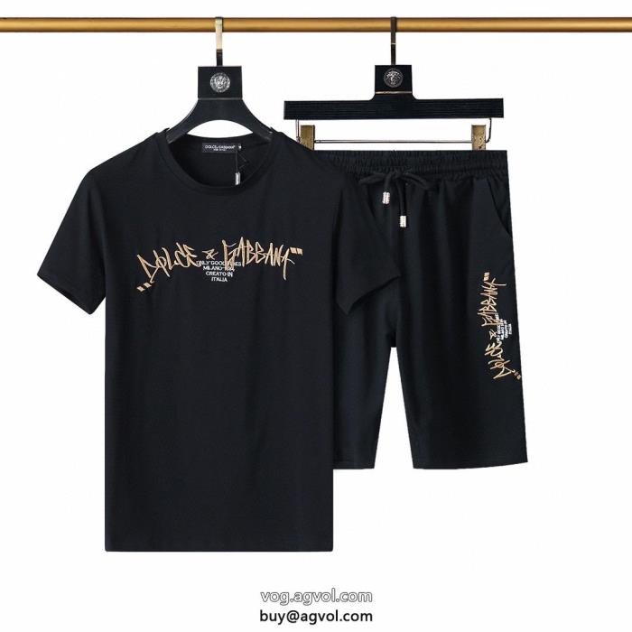 ブランド スーパー コピー 舗半袖Tシャツセット品がよくて値段が安いスタイリッシュなデザイン速達可　新作速乾超軽量Dolce&Gabbana_0_2