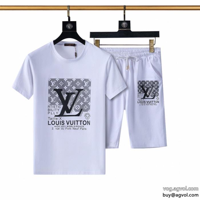 激安 通販 ブランドLOUIS VUITTON半袖Tシャツセット日本完売発表の新作モデル品がよくて値段が安い_0_3