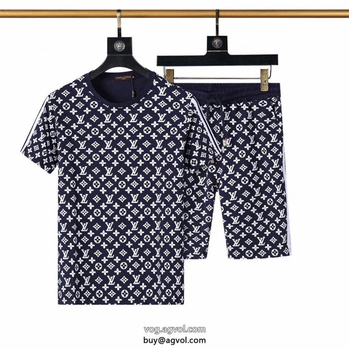 半袖Tシャツセットブランド スーパー コピー 優良LOUIS VUITTON新色入荷今季新作 セールファッション_0_1