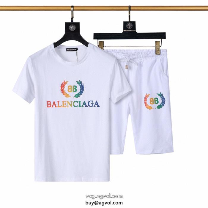 very GOODブランド フェイク一流の憧れブランド人気モデル愛用バレンシアガ balenciaga半袖Tシャツセット_0_1