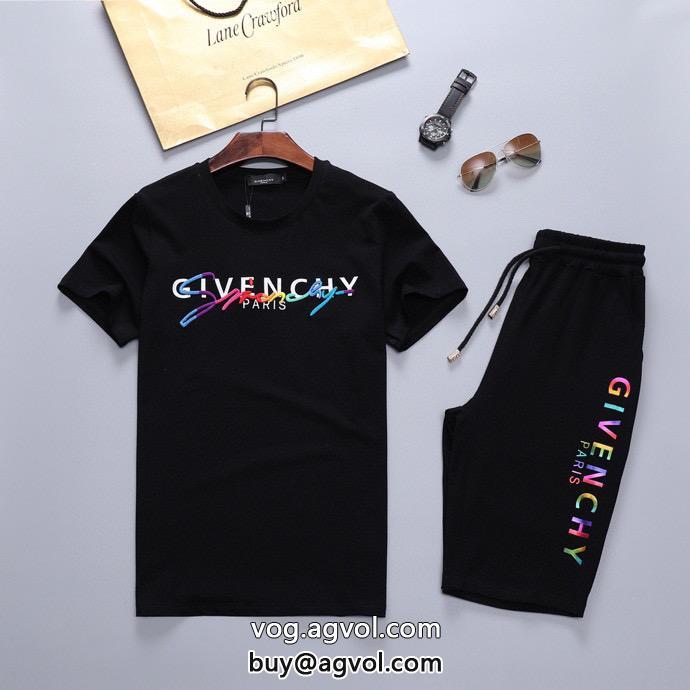 ジバンシー GIVENCHYきれいめコーデに変身セレブ愛用新しい潮流偽物 ブランド 販売半袖Tシャツセット_0_3