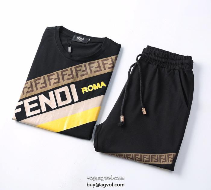 半袖Tシャツセット使い勝手の良いアイドル着用ブランド コピー 着払い上等フェンディ FENDI_0_1