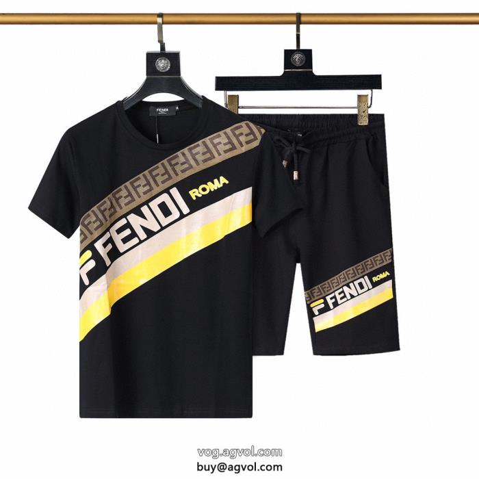 半袖Tシャツセット使い勝手の良いアイドル着用ブランド コピー 着払い上等フェンディ FENDI_0_3
