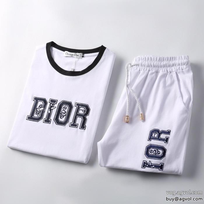 ディオール DIOR23SS洗練デザインシンプルなデザインコピー ブランド 優良一流半袖Tシャツセット_0_0