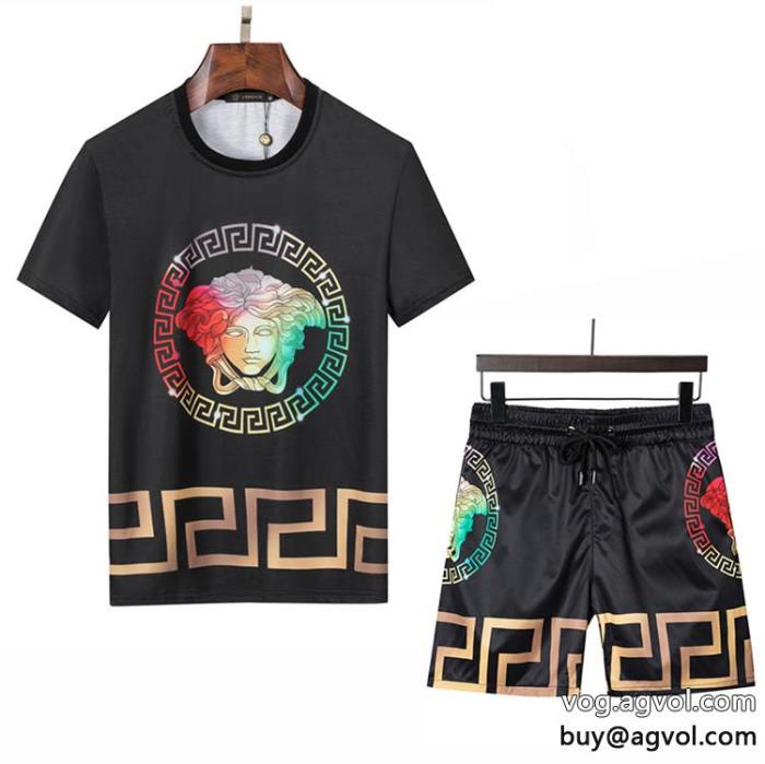 半袖Tシャツセット今年らしい着こなし完売必至コピー ブランド 通販品がよくて値段が安いVERSACE_0_0