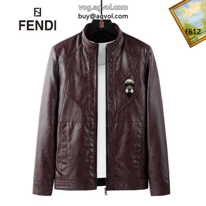 very GOOD革のジャケットFENDIコピー 品 販売サラサラの着心地抜け感を出す_0_2