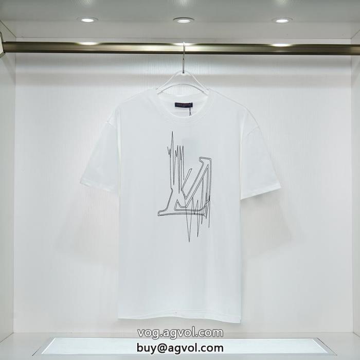 秋らしい繊細なアイテムやっぱり欲しい即発送LOUIS VUITTON半袖Tシャツコピー 商品 販売very GOOD_1_0
