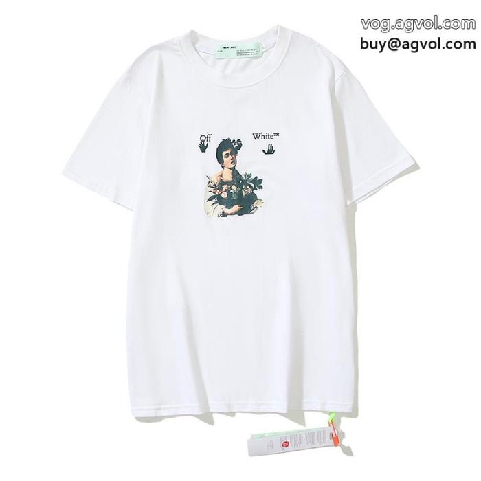 スーパー コピー 通販 優良半袖Tシャツオフホワイト最新☆大人気☆話題沸騰海外直送_0_1