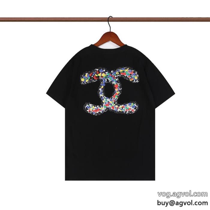 男女共用半袖Tシャツブランド コピーCHコピー ブランド 販売優れた品質ファッションに新しい色完売品冬に大活躍間違いなし_0_0
