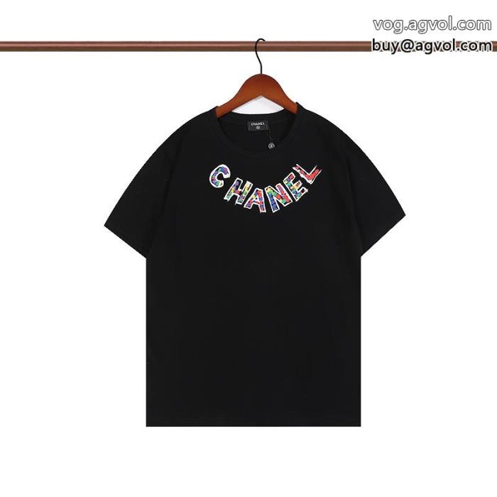 男女共用半袖Tシャツブランド コピーCHコピー ブランド 販売優れた品質ファッションに新しい色完売品冬に大活躍間違いなし_0_1