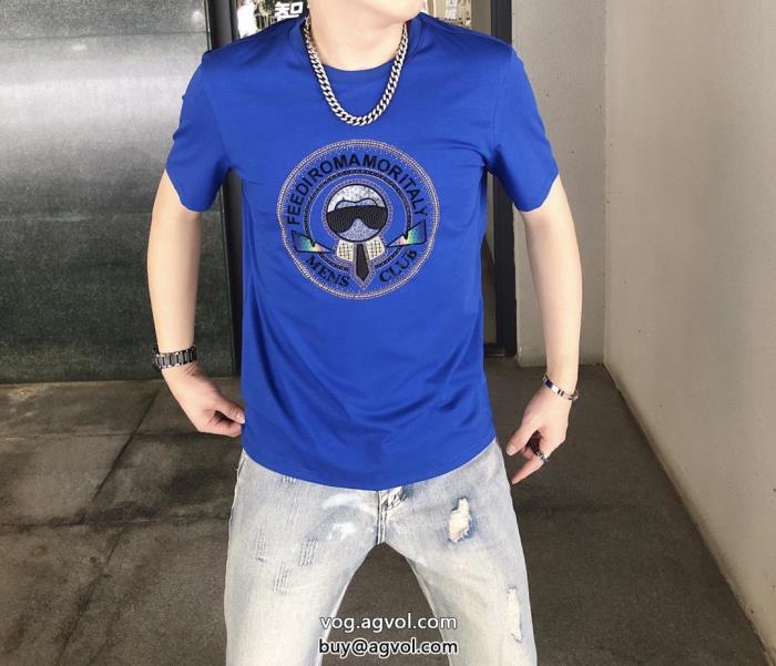 数量限定大人のこなれ感半袖Tシャツコピー ブランドFENDI_0_4