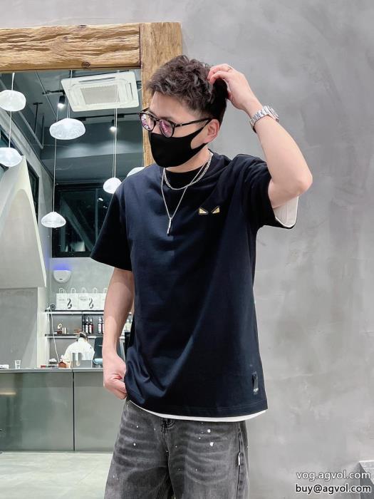 半袖Tシャツ大人買いする方も多い通勤にもOKブランド コピー ショップフェンディ_0_2