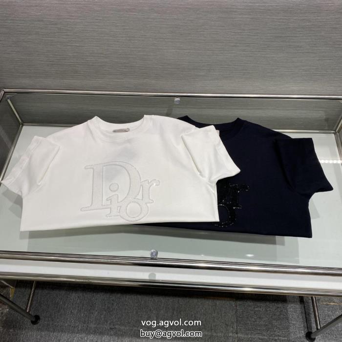 ディオール激安 ブランド着まわし抜群カラーちょっと大人の印象半袖Tシャツ_0_1