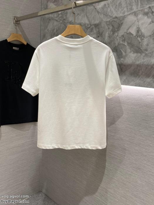 ディオール激安 ブランド着まわし抜群カラーちょっと大人の印象半袖Tシャツ_0_5