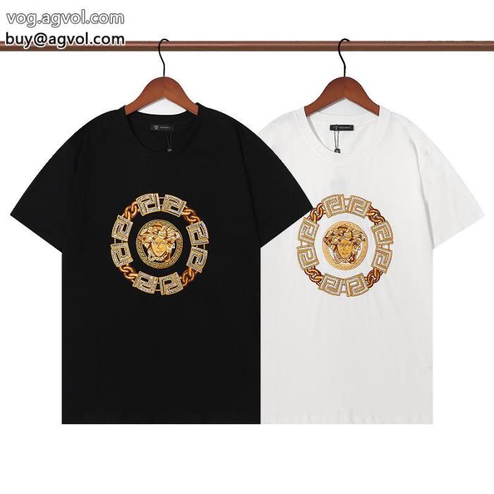 VERSACEお得で品が良い半袖Tシャツ今旬のシルエットバランスSS23注目スタイルコピー ブランド 販売_0_3