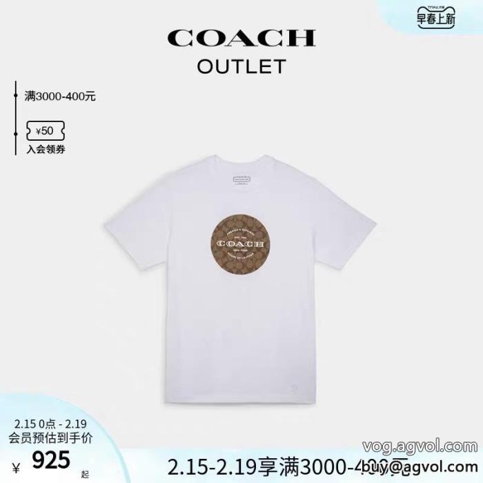 2023新作2023流行り抜け感や着心地重視ブランド 通販半袖TシャツCOACH_0_0
