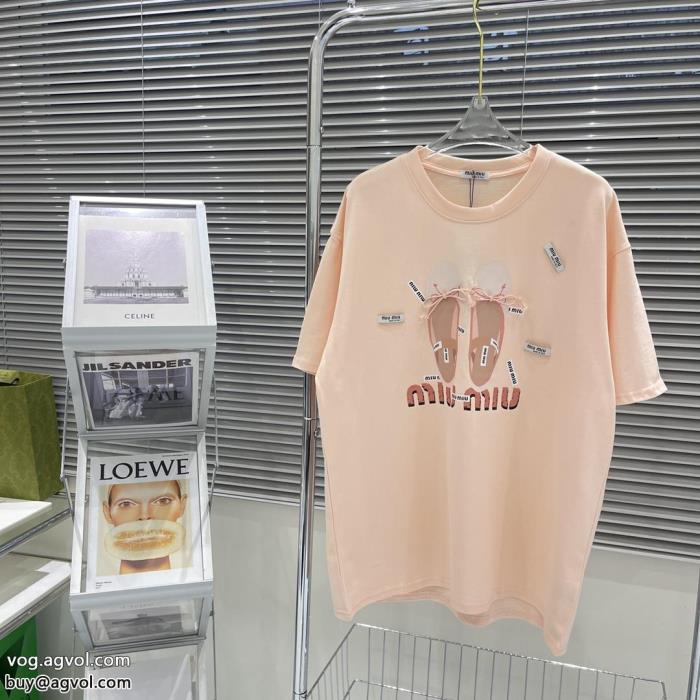 おしゃれを楽しむ！優秀なアイテム半袖Tシャツスーパー コピー 安心 ミュウミュウ_0_0