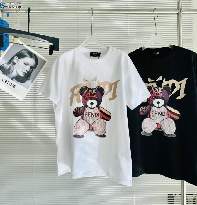 FENDIブランド フェイク驚き価格絶対に抑えておきたいトレンド半袖Tシャツ_0_2