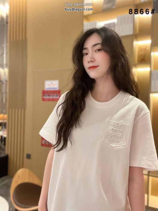 偽物 ブランド ショップ半袖Tシャツロエベ清涼感SS23限定版_0_0