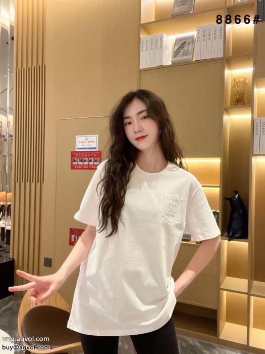偽物 ブランド ショップ半袖Tシャツロエベ清涼感SS23限定版_0_4