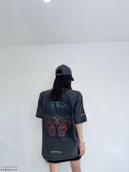 今シーズンは特に人気大人っぽく仕上げ偽 ブランド CHROME HEARTS半袖Tシャツ_0_0