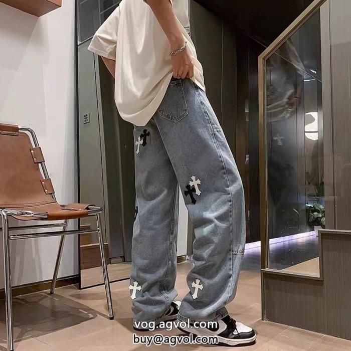 残りサイズわずか超必須アイテムコピー 商品 販売ジーンズCHROME HEARTS_0_1