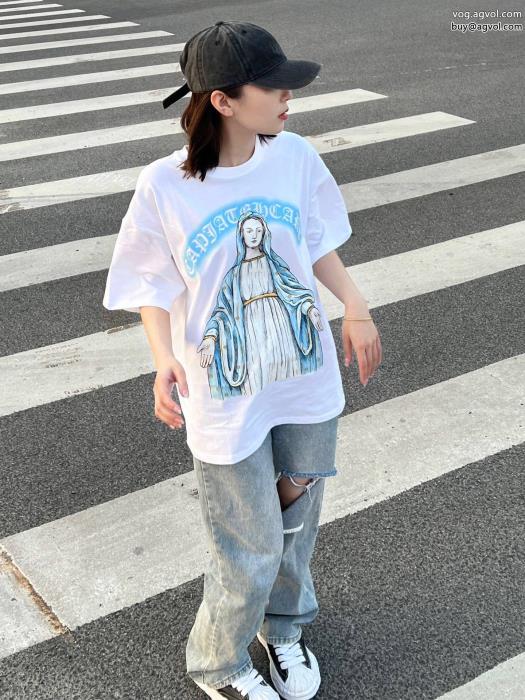 クロムハーツ23新作 セール 大人OK雑誌にも人気掲載アイテムブランド スーパー コピー 舗半袖Tシャツ_0_3