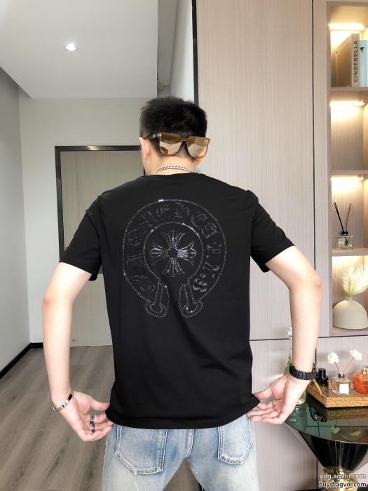ブランド 偽物今年らしい着こなしカジュアル反転魅力クロムハーツ半袖Tシャツ_0_2