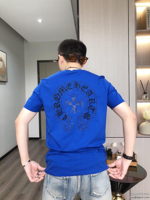 ブランド 偽物今年らしい着こなしカジュアル反転魅力クロムハーツ半袖Tシャツ_0_6