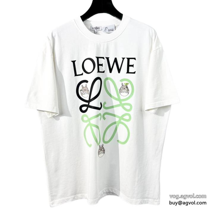 洗練された魅力が光る清潔感溢れるLOEWE半袖Tシャツ偽 ブランド_0_1