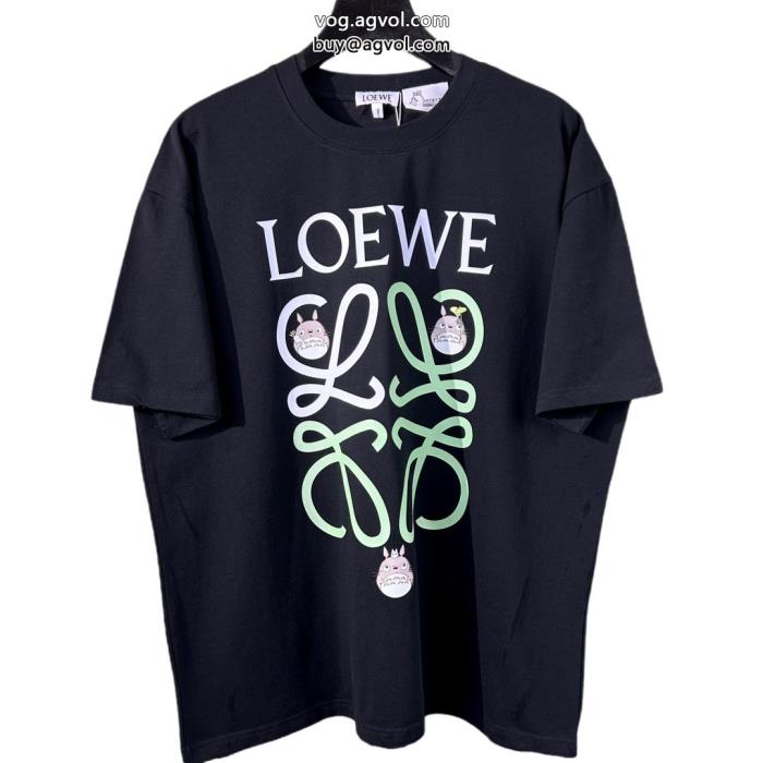 洗練された魅力が光る清潔感溢れるLOEWE半袖Tシャツ偽 ブランド_0_3