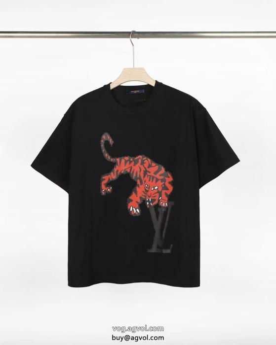 上品な落ち感ある爽やかさ偽 ブランド半袖Tシャツルイ ヴィトン_0_1