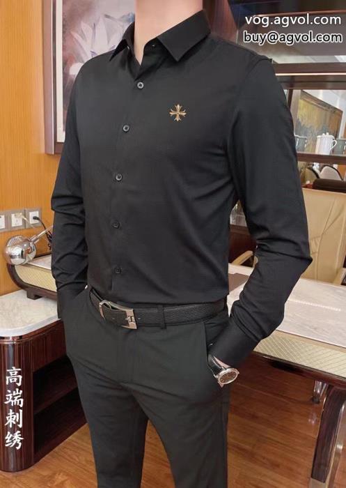 最高のエレガントトレンドスタイルスーパー コピー 安心長袖TシャツCHROME HEARTS_0_0
