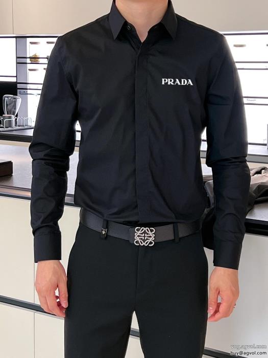 大人レディなシルエット人気話題PRADA長袖Tシャツブランド レプリカ_0_5