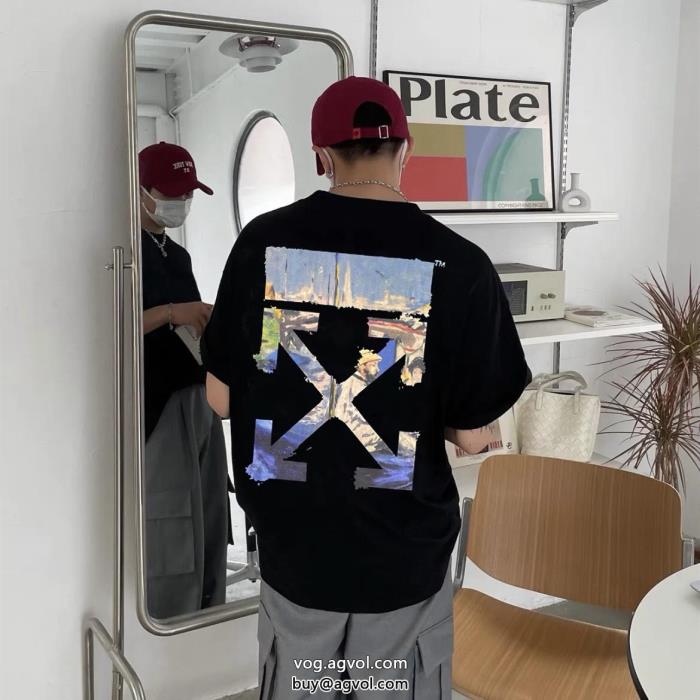 ブランド コピー ショップ最新作新着入荷Off-White半袖Tシャツ_0_1