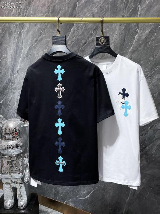 ブランド 偽物クロムハーツカジュアルを一歩大人に着まわし抜群カラー半袖Tシャツ_0_2